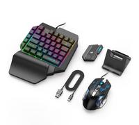 Elettronica Mixse Chicken Eating Suit, convertitore Bluetooth per tastiera e mouse per giochi mobili Android iOS, assistente universale per la