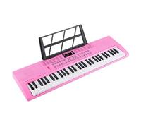 elettronica Piano Keyboard Tastiera Musicale Controller Professionale Pianoforte Elettronico Sintetizzatore Musicale Digitale 61 Tasti Strumenti D'organo Rosa (Color : Pink)