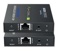 Techly Extender HDMI 364187 – 4K@60Hz 18Gbps HDR10 zero latenza su cavo Cat.6/6A/7 fino 70 m – Nero