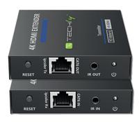Techly Extender HDMI 364187 – 4K@60Hz 18Gbps HDR10 zero latenza su cavo Cat.6/6A/7 fino 70 m – Nero