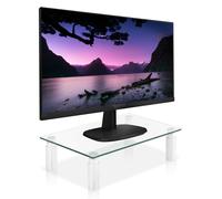 Elettronica - Vari - Stand Da Scrivania Regolabile Vetro Trasparente Per Moni...