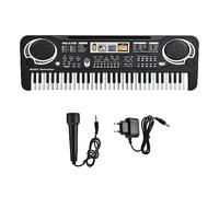 Elettronico 61Key Tastiera Elettronica Digitale per con Microfono Spina UE Insegnamento Interattivo Giocattolo per Tastiera con 6 Canzoni per 3 4 5 6 7 8 Anni Bambini