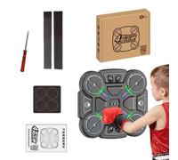 Elettronico Boxing Trainer - Punzonatrice musicale wireless, pannello di impatto, programma di allenamento regolabile, divertente gioco di esercizi di reazione, attrezzatura fitness a casa, strumento