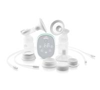 Elettronico ETA Mimi Tiralatte I Doppio I Aspiratore Latte Seno I 3 Modalità I 9 Livelli di Potenza, Aspirazione Bifase, Imitando il riflesso di aspirazione del Bambino I Senza BPA I Display LCD