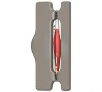 Elettronico Seven Star galleggiante pesca Setup con luce rossa verde visibilità fluorocarbon linea pre-assemblato per torrente e stagno pesca (rosso 1,2 metri)