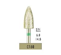 Elettroplaccato Super Fine Grip grind Zirconia CF60 Dental Diamond Bur 379/060C