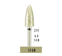 Elettroplaccato Super Fine Grip grind Zirconia SF60 Dental Diamond Bur HP 379/06