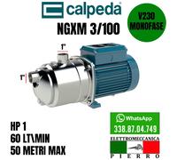 ELETTROPOMPA AUTOADESCANTE JET NGXM 3/100 HP1 AUTOCLAVE CALPEDA V230