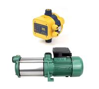 ELETTROPOMPA CENTRIFUGA AUTOCLAVE SILENZIOSA MH60 3M 304 HP0,65 + PRESSCONTROLL