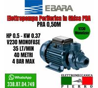 Elettropompa Periferiche Acqua Autoclave Centrifuga in ghisa PRA 0.50 M Ebara