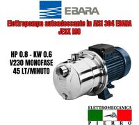 ELETTROPOMPA POMPA AUTOADESCANTE EBARA JESX M8 HP0,8 V230 MONOFASE