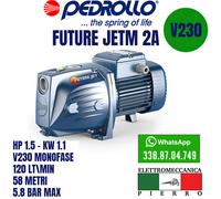 ELETTROPOMPA POMPA AUTOADESCANTE PEDROLLO FUTURE JETm 2A-2B-2C INOX V230 MONOFAS
