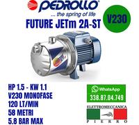 ELETTROPOMPA POMPA AUTOADESCANTE PEDROLLO FUTURE JETm 2A-2B-2C ST V230 MONOFASE