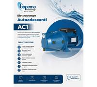 Elettropompa pompa autoclave autoadescante ghisa HP 0,8 BOPEMA ITALIA