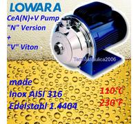 Elettropompa pompa centrifuga AISI316 FPM CEA370/1N+V 1,1kW 1,5Hp 3x400V Lowara