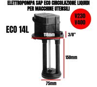 ELETTROPOMPA POMPA SAP PER SEGA MACCHINE UTENSILI RICIRCOLO ACQUE 230/400 VOLT