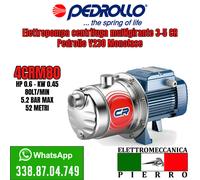 ELETTROPOMPA POMPA SILENZIOSA MULTIGIRANTE PEDROLLO 3-5CRM V230 MONOFASE INOX