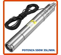 Elettropompa pompa sommersa per pozzi pozzo 0,75 HP sommergibile acque chiare