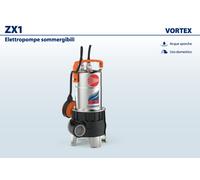 ELETTROPOMPA POMPA VORTEX HP 0,85 X ACQUE SPORCHE FOGNA ZX 1A 40 PEDROLLO