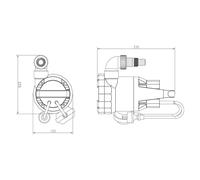 ELETTROPOMPA SOMMERGIBILE IN PVC 750 watt - 13000 litri/h - hp 1,0