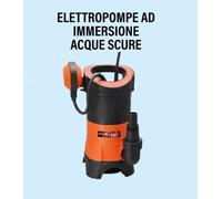 ELETTROPOMPA SOMMERGIBILE POMPA SOMMERSA PER ACQUE SPROCHE SCURE 400W HIT