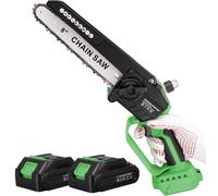 Elettrosega Motosega 8" 20cm motore brushless lubrificata 2x batteria 88V 8Ah
