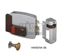 CISA - Serratura Elettrica da Applicare 111610701N7 - Elettroserratura CISA in Acciaio Verniciato con Pulsante Interno - Serratura Cancello Esterno Elettrica Entrata 70 Regolabile - Mano Destra