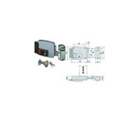 ELETTROSERRATURA CISA 11670 PER PORTE LEGNO CON PULSANTE INTERNO 2 MANDATE