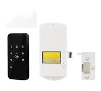 Elettroserratura Compact 9.7cm per Cassetti e Scrigni | Tastiera touch reattiva, per accesso codice, per ideale armadi , modalità pubblica privata(Card Amount)