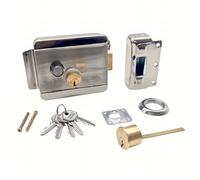 Elettroserratura Destra Universale per Cancelli e Portoni Con Pulsante L03A