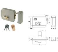 Elettroserratura per Cancelli con Pulsante Senza Tetto 6880 70 mm Dx