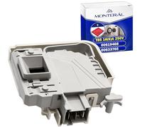 Elettroserratura per Porta della Lavatrice T85 16(6) A 00633765 per Bosch | con 3 contatti Completo di Panno Microfibra - Garanzia di 10 Anni - MONTERAL
