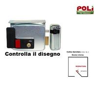 serratura elettrica per cancelli con pulsante cisa 11731 - 70 - 1 destra 12v
