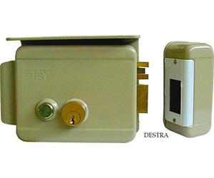 Elettroserratura sovrapposta per cancelli con pulsante - cilindro fisso - YALE /