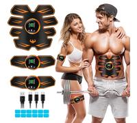 Elettrostimolatore Muscolare, Elettrostimolatore per Addominali, ABS Addominale Tonificante Cintura, EMS Stimolatore Muscolare Addome/Braccio/Gambe/Waist/Glutei