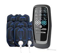 Elettrostimolatore Muscolare TENS EMS con 27 Modalità di Massaggio, Elettrostimolatore Muscolare a 2 Canali con 8 Elettrodi per Alleviare il Dolore