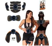 elettrostimolatore per Addominali,cintura addominale,elettrostimolatore Addominali, pancia piatta e addominali senza sport , Muscoli per rafforzare i muscoli addominali, ems collo cervicale