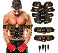 Elettrostimolatore per Addominali,Elettrostimolatore Muscolare,EMS Stimolatore,USB Addominale Tonificante Cintura, Cintura Addominale per Muscoli Addominali snelli e tonici,Addome/Braccio/Gamba