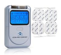 Elettrostimolatore TENS STIM-PRO COMFORT axion® a 2 canali | Dispositivo digitale TENS per la terapia del dolore I Include 4 elettrodi