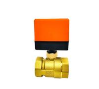 Elettrovalvola, 1-1/4 "Valvola a sfera elettrica Ottone Aria condizionata Riscaldamento a pavimento Elettrovalvola a due vie AC220 DC24 DC12V(24)