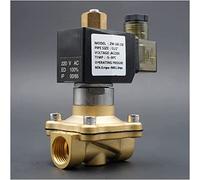 Elettrovalvola 1/4 3/8 1/2 3/4 pollici normalmente aperta valvola in ottone valvola for acqua AC220V DC24V guarnizione in EPDM VITON resistente alle alte temperature utile(Silver,1/2Inch)