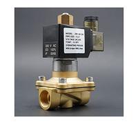Elettrovalvola 1/4 3/8 1/2 3/4 pollici Valvola normalmente aperta Valvola dell'acqua in ottone AC220V DC24V EPDM VITON Guarnizione resistente alle alte temperature