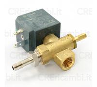 Elettrovalvola 1/4" F + Rubinetto Regolazione + Portagomma Ferro Stiro BIEFFE