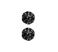 Elettrovalvola 2/8 pezzi tappi valvola pneumatici stelo pneumatico ruota stelo valvola aria copertura antipolvere for auto camion moto bici Valvola(Black-2Pcs)
