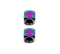 Elettrovalvola 2/8 pezzi tappi valvola pneumatici stelo pneumatico ruota stelo valvola aria copertura antipolvere for auto camion moto bici Valvola(Colorful-2Pcs)