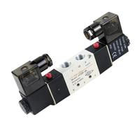 Elettrovalvola 220V Pneumatica 4V220-08 Aria 5 vie 2 Posizioni 1/4" Bobina Lega Interna 12V 24V AC110V(4v220-08,DC 12V)