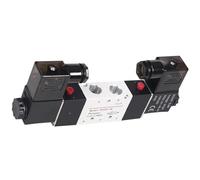 Elettrovalvola 220V Pneumatica 4V220-08 Aria 5 vie 2 posizioni 1/4" Bobina Lega Interna DC 12V elettrica DC 24V AC 110V(4v220-08,AC 220V)