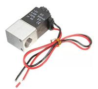 Elettrovalvola 2V025-06 DC 12V24V110V220V 1/8" 2 Vie Normalmente Chiusa Valvole Pneumatiche Ad Azione Diretta For Acqua, Aria, Gas, Caldo(2V025-Wire-BT-10mm,DC 24V)