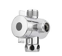 Elettrovalvola, 3 Way soffione deviatore Tee connettore doccia adattatore doccia regolabile Braccio montato doccia supporto della testina for Toilette Bidet, Costruzione solida(A3)