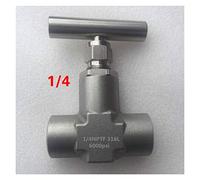 Elettrovalvola, 316 in acciaio inox ad alta pressione valvola a spillo filettatura femmina NPT1 / 4 3/8 1/2 Acciaio Controllo di flusso con un solo manico Forma, Costruzione solida(3/8")